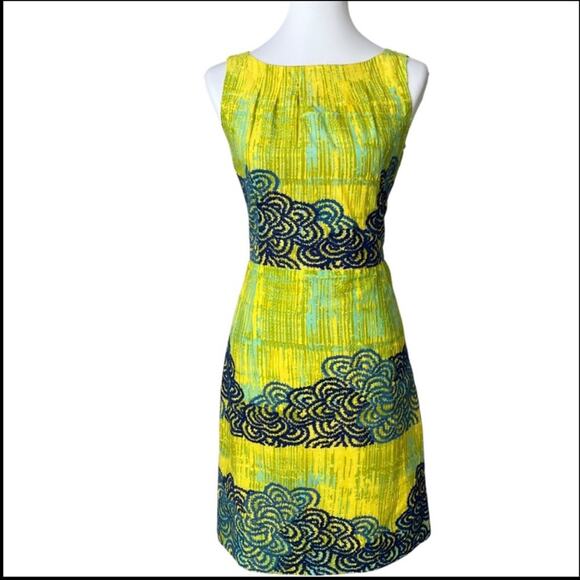 Anthropologie Dress 8 Embroidered Fall Dress Boho Tabitha Azure Scroll RARE - Picture 7 of 16